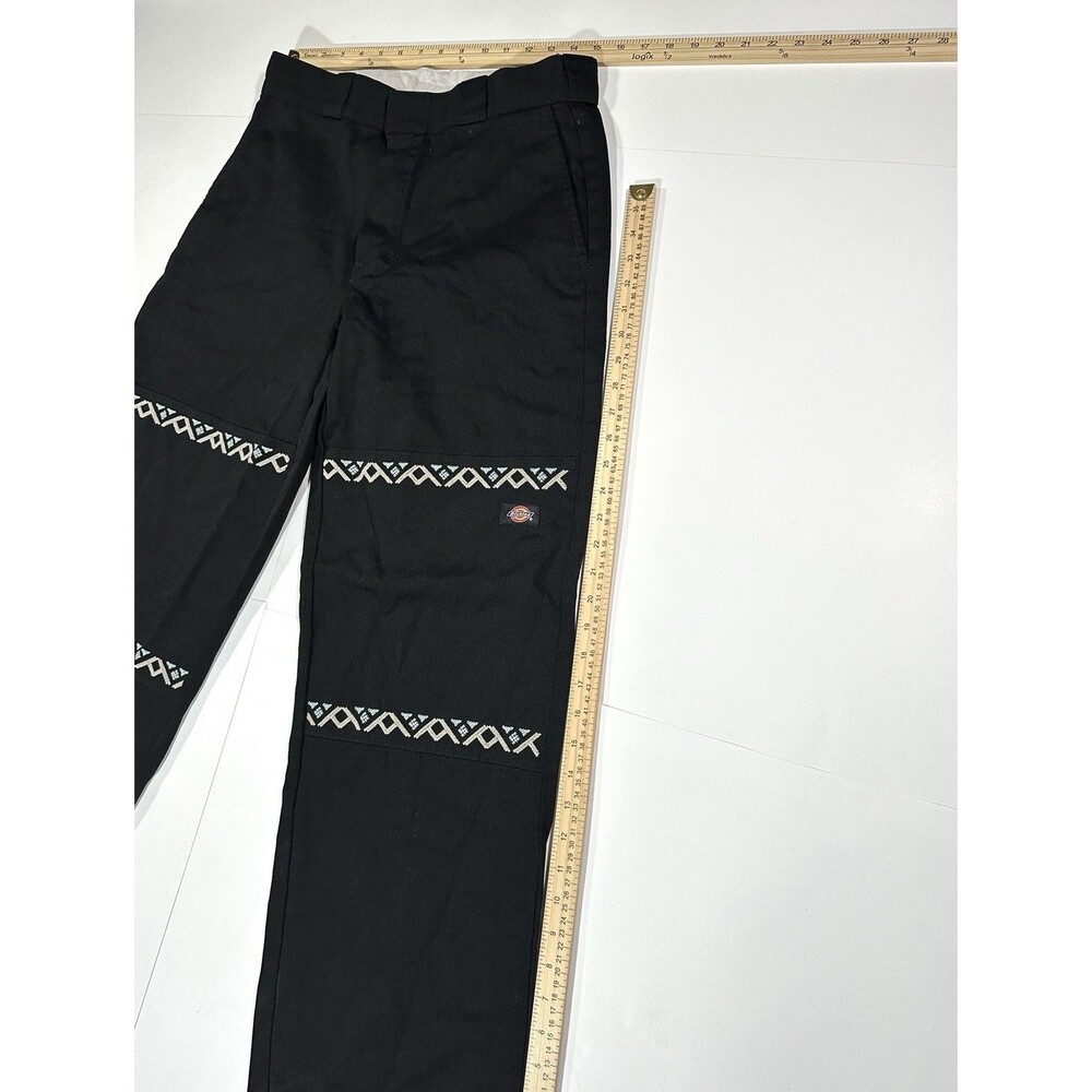 Dickies Skateboarding BKX Twill Double Knee Black Pants 30x34 Baggy Skate Aztec - Picture 6 of 11